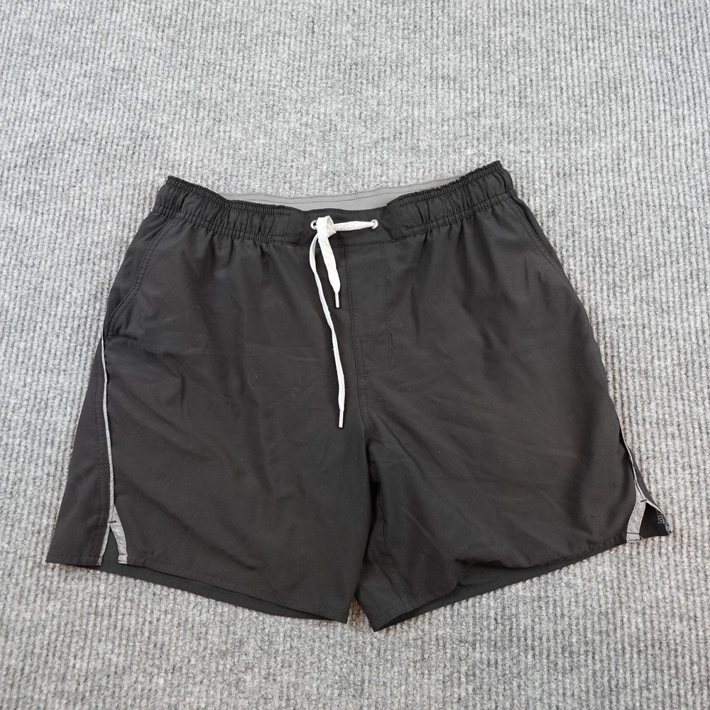 Vuori Banks Shorts Mens Medium Black 7 Inseam Drawstring Pockets Athletic